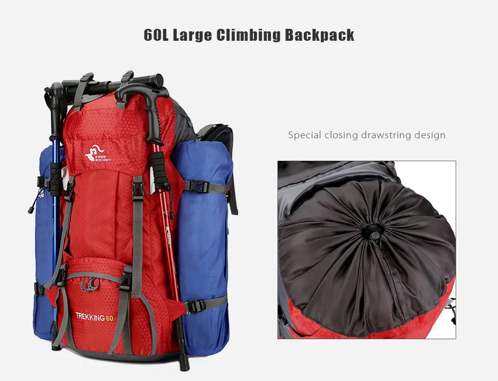 Backpack Camping Bag with Rain Cover